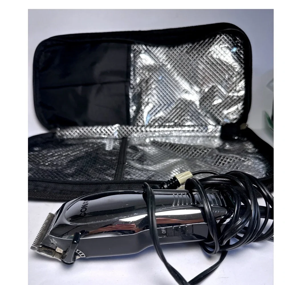 Conair Hair Clipper HC200D Mens Chrome Corded Trimmer Calista Tool Case Works